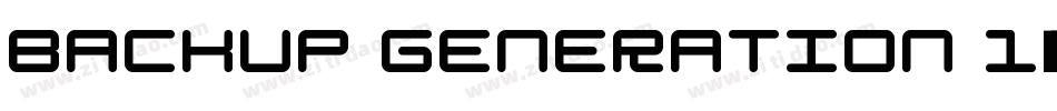 Backup Generation 1字体转换